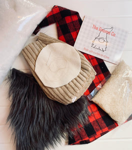 DIY Gnome Kit - Red Buffalo Plaid